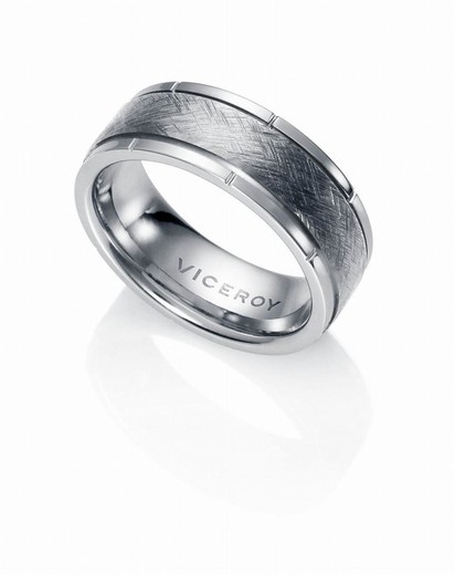 Bague homme Viceroy en acier bicolore