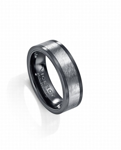 Bague pour homme Viceroy en acier satiné