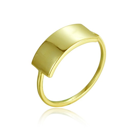 Anpassbarer Ring aus vergoldetem Sterlingsilber