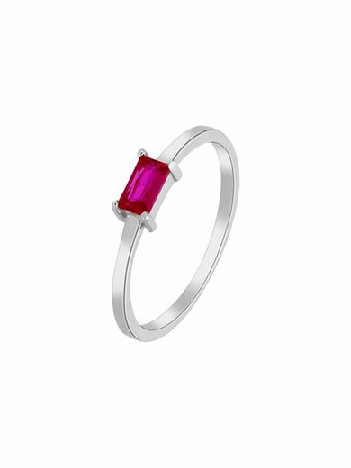 Bague en argent rose