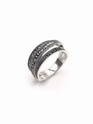 Anillo en plata de ley Strips