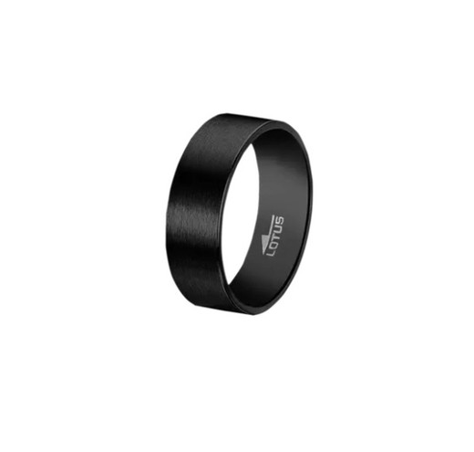 Anillo Lotus LS2397 en acero inoxidable Ip negro