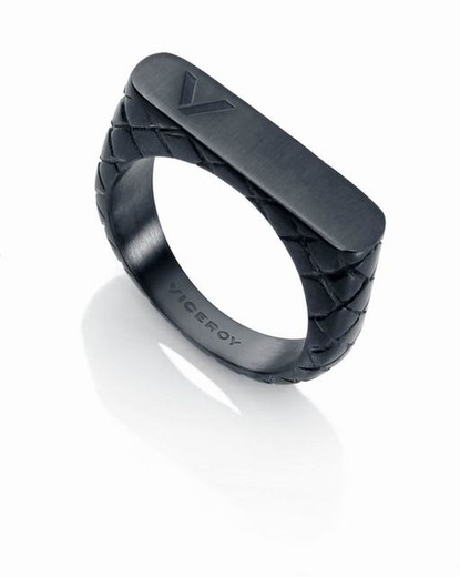 Anillo tipo sello Viceroy Ip negro