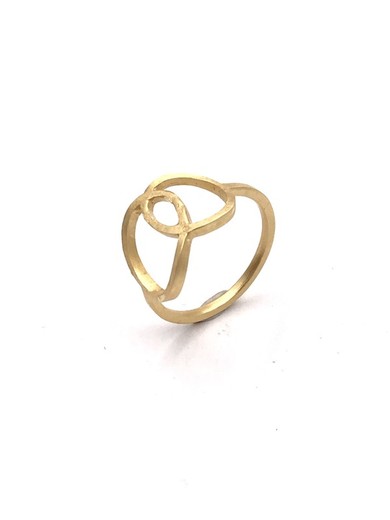 Anillo xs plata Gold Gargot