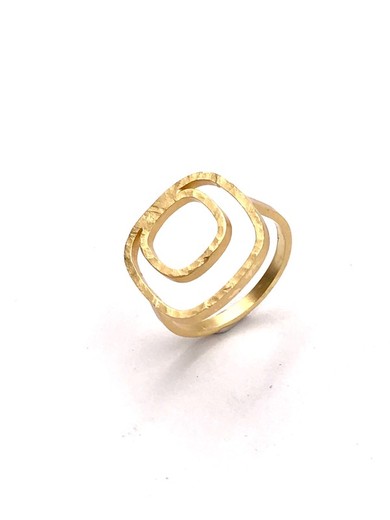 Anillo xs plata Gold Pop