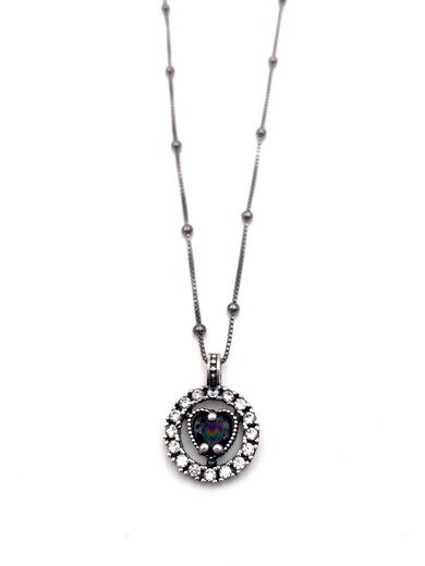 Colgante de plata Love Black