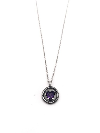 Colgante de plata Love Purple