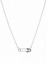 Colgante de plata Safety multicolor