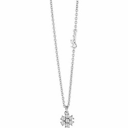 Pendentif femme Guess avec zircons sertis en forme de fleur