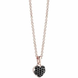 Pendentif femme Guess en plaqué or rose en forme de coeur