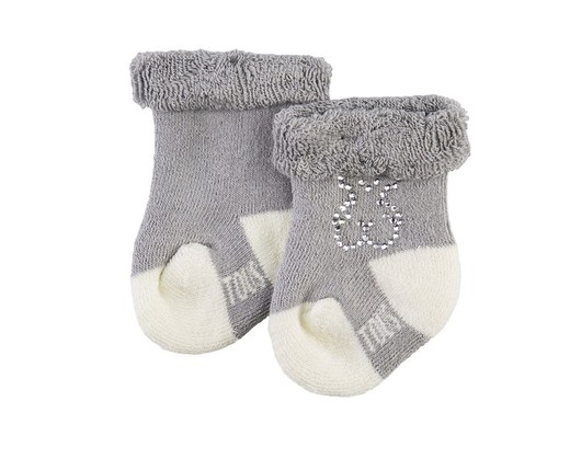 Tous Sweet Grey Strass-Socken-Set