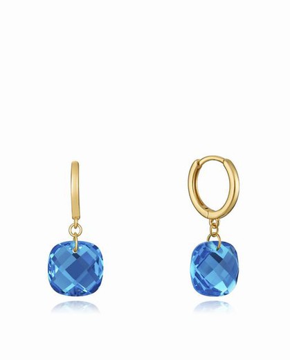 Boucles d'oreilles créoles Viceroy Blue