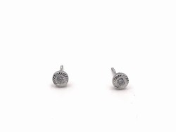 Brincos bebê em espiral em ouro branco