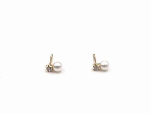 Baby-Ohrringe „Du und ich“ aus 18 Karat Gold