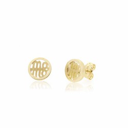 Pendientes de oro 18k con la palabra mama