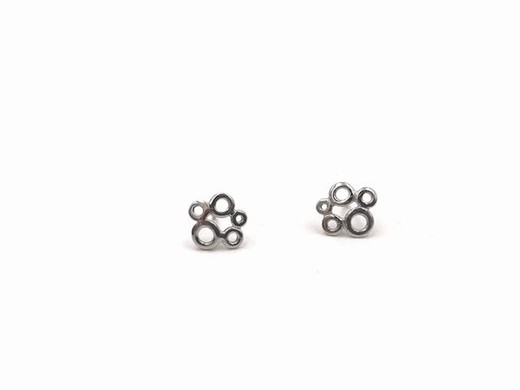 Boucles d'oreilles bulle en argent sterling