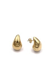 Pendientes Gota XS en acero Gold