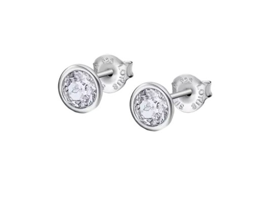 Pendientes Lotus Silver LP2001 punto de luz Circle