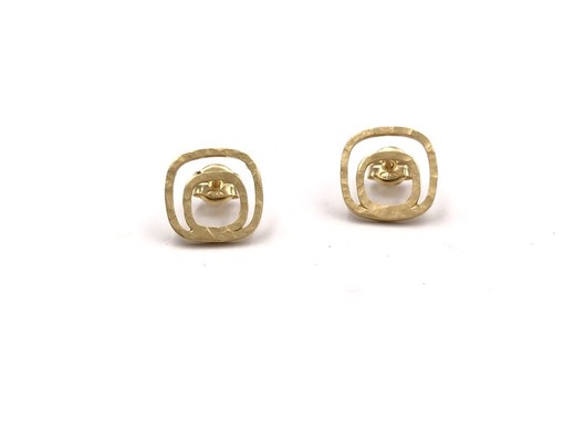 Pendientes plata Gold Pop