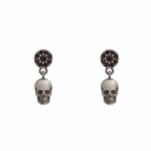 Mini Boucles d'Oreilles Tête de Mort Raive