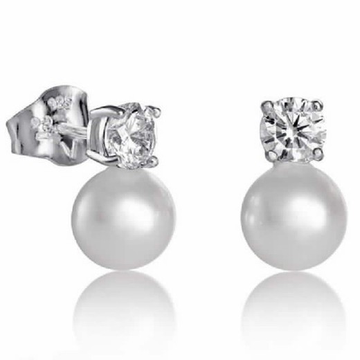 Boucles d'oreilles Viceroy Jewels en argent avec zircone et perle fantaisie