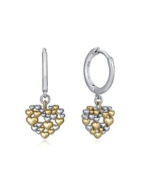 Pendientes Viceroy Heart Gold & Silver