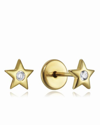 Pendientes Viceroy Star Gold