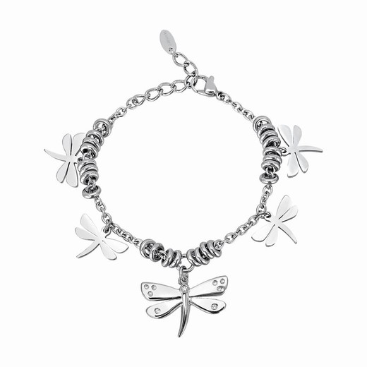 Pulsera acero Libélulas