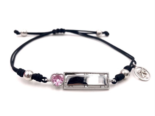 Pulsera de plata Love Pink