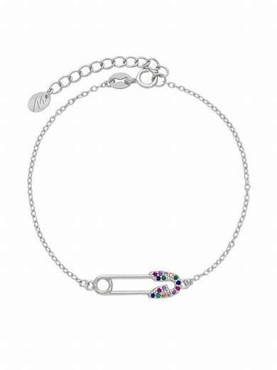 Pulsera de plata Safety Multicolor