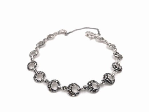 Pulsera en plata de ley Circle