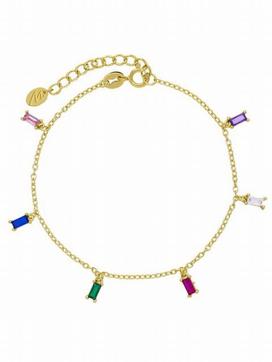 Bracelet Or Multicolore