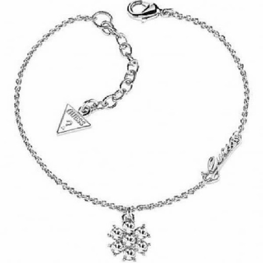 Pulsera guess de mujer con flor de circonitas