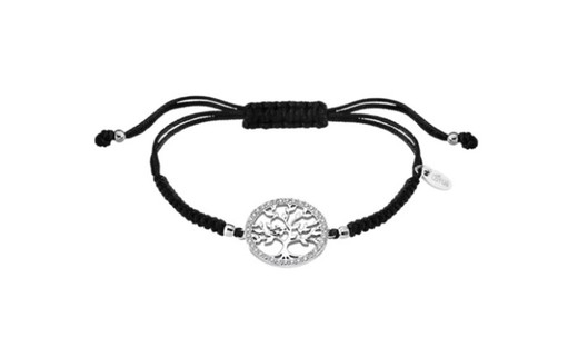 Pulsera Lotus Silver Arbol LP1746 con circonitas y nylon