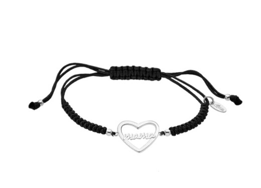 Pulsera Lotus Silver Mama in Heart