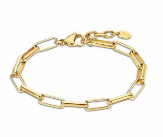 Bracelet femme Lotus en acier inoxydable Ip doré