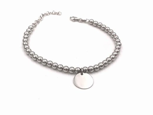 Pulsera plata personalizable bolas One