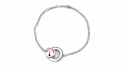 Bracelet femme quirat plaqué rhodium et cristaux Swarovski