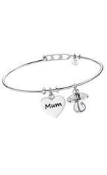 Bracelet rigide Lotus avec Maman