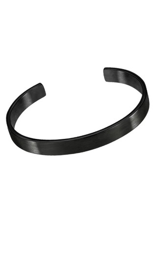 Bracelet rigide noir Lotus Ip