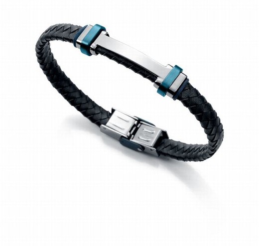 Bracelet combiné Viceroy en acier Ip bleu