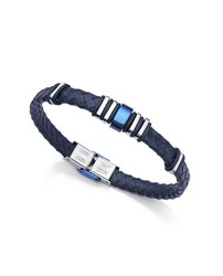 Bracelet Viceroy avec cuir tressé bleu