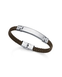 Pulsera Viceroy Magnum Brown cuero marrón trenzado