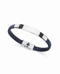 Pulseira Viceroy Magnum trançada em preto e azul