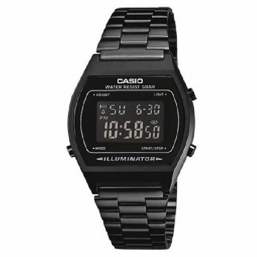 Casio Digital Unisex-Uhr in gebläutem Schwarz