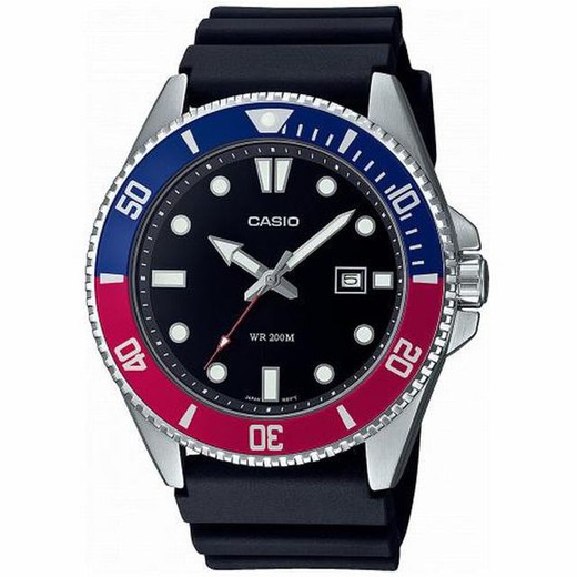 Reloj Casio Blue & Red sumergible