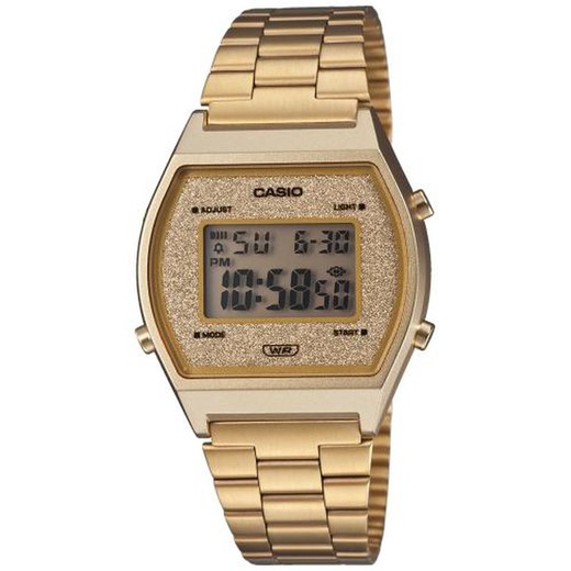 Reloj Casio digital vintage dorado con purpurina