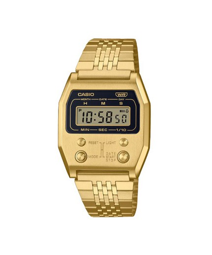 Relógio de ouro da coleção Casio Edgy