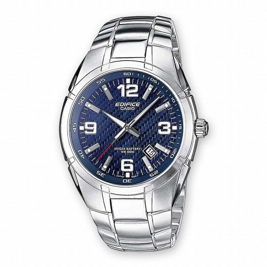 Reloj Casio Edifice para hombre con esfera azul y calendario