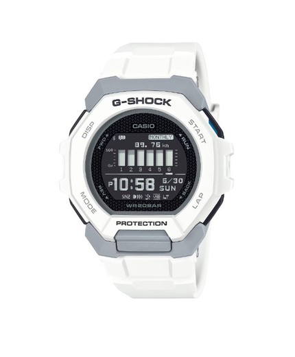 Reloj Casio G-Shock Bluetooth® G-SQUAD GBD-300 Blanco